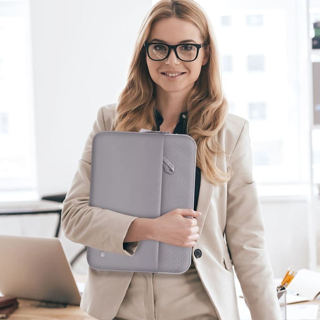 Tech-Protect Sleeve laptopfodral 15–16" – grå - Bild 14