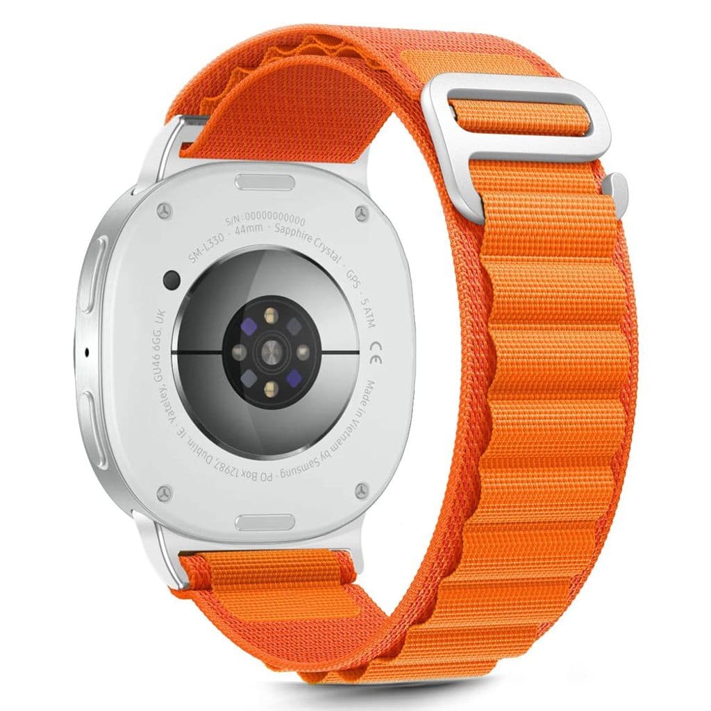 Tech-Protect Nylon Stripe Kockarmband Samsung Galaxy Watch 40/44/46 mm - Orange
