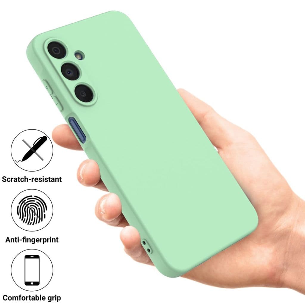 Samsung Galaxy A16 Silikonskal med handrem- Grön - Bild 2