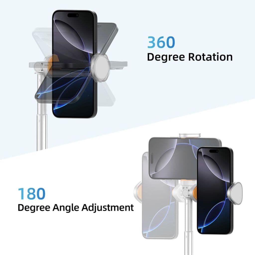 Tech-Protect L09S selfiepinne med stativ – vit - Bild 7