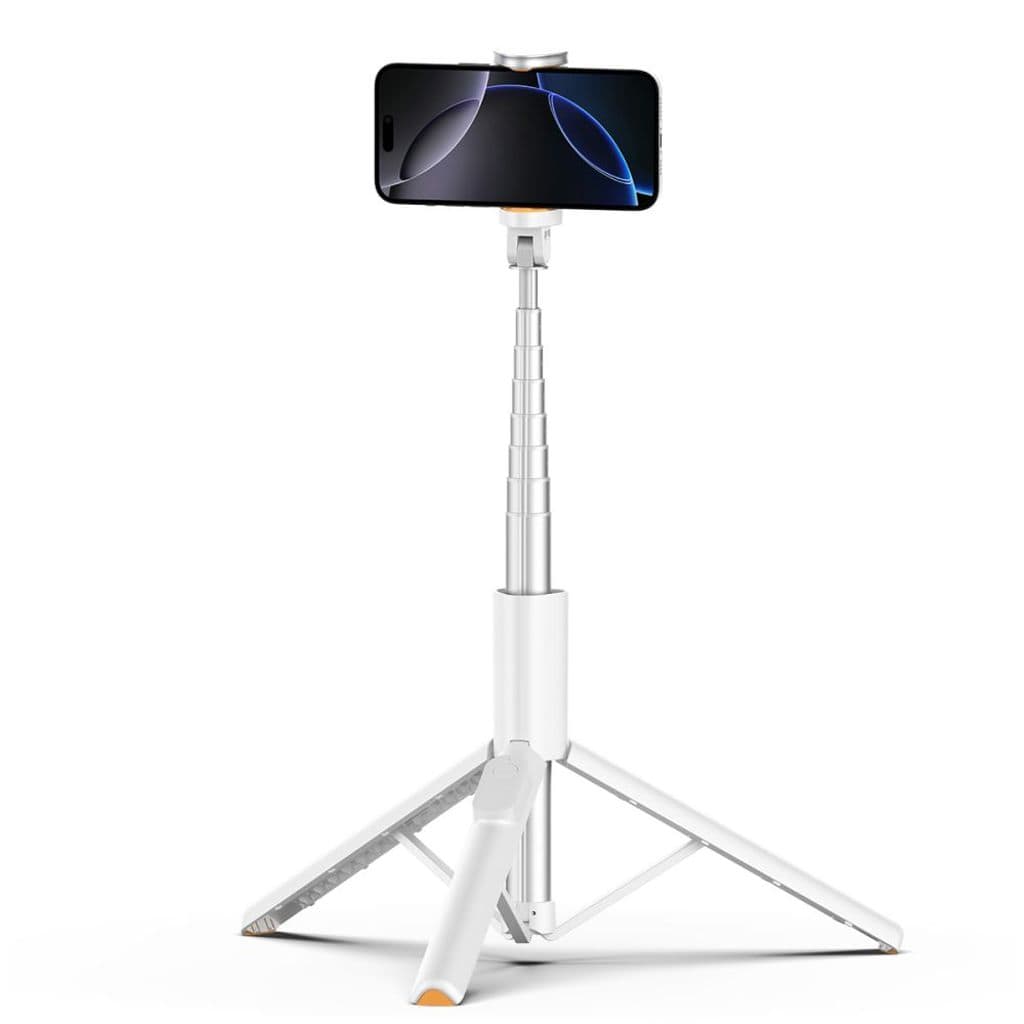 Tech-Protect L09S selfiepinne med stativ – vit - Bild 6