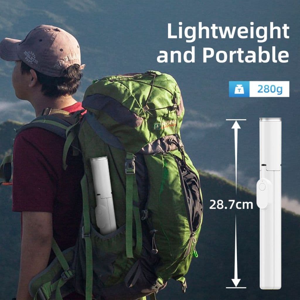 Tech-Protect L09S selfiepinne med stativ – vit - Bild 9