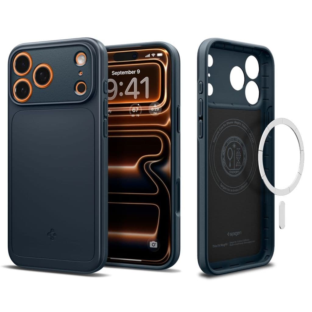 Spigen Thin Fit MagSafe Skal för iPhone 17 Pro Max – Blå - Bild 3