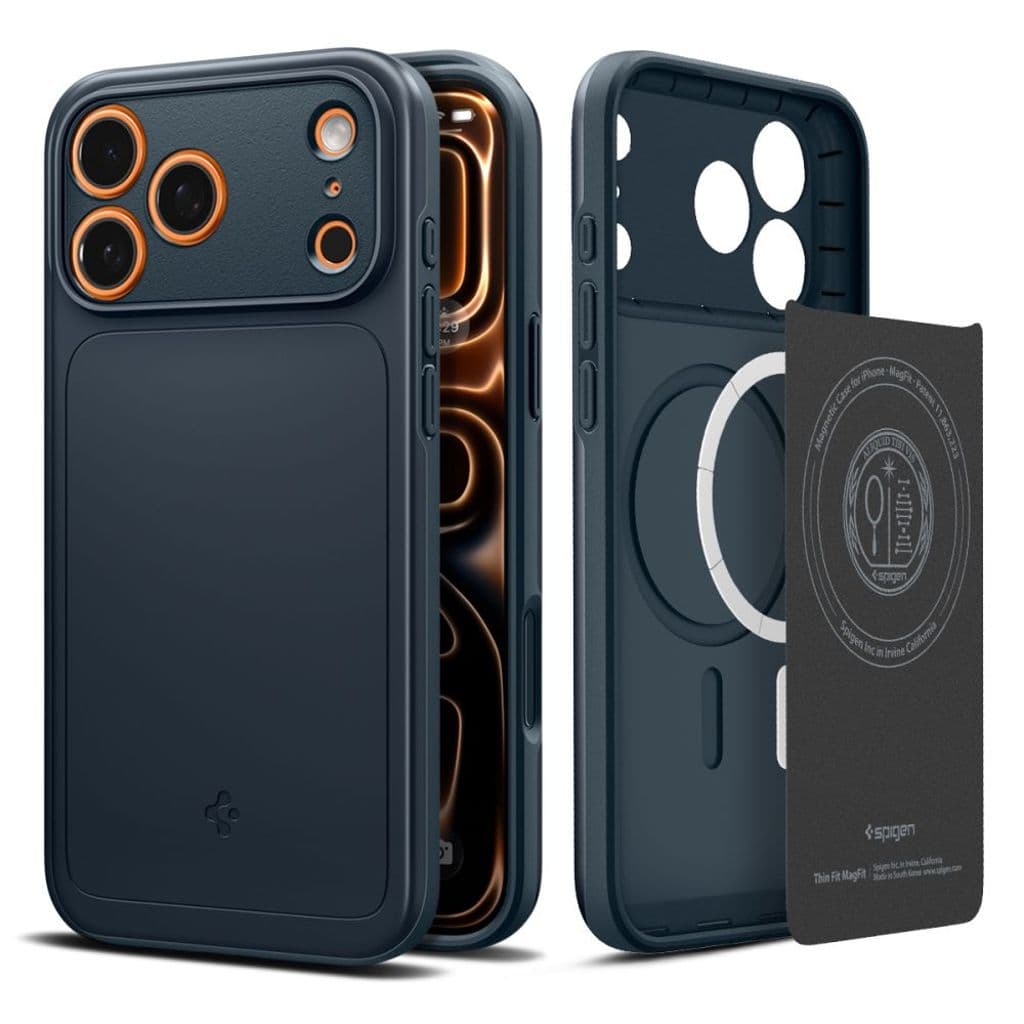 Spigen Thin Fit MagSafe Skal för iPhone 17 Pro Max – Blå - Bild 4