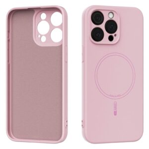 ABEEL iPhone 13 Pro Max Skal MagSafe-kompatibel Liquid Silicone – Rosa