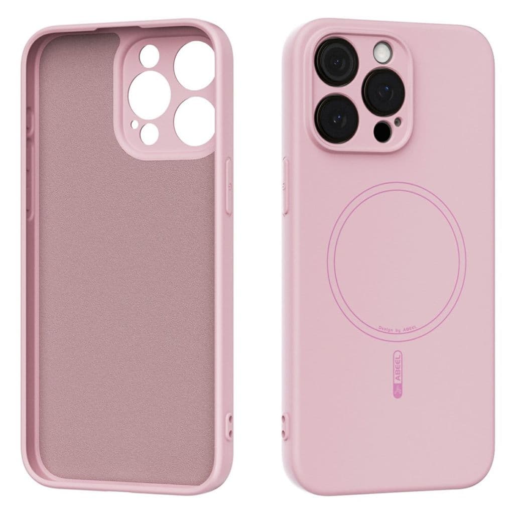 ABEEL iPhone 13 Pro Max Skal MagSafe-kompatibel Liquid Silicone – Rosa