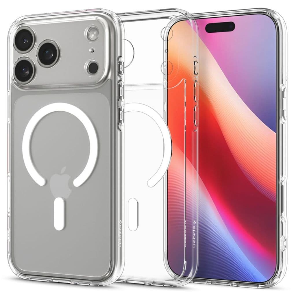 Spigen Ultra Hybrid MagSafe Skal till iPhone 17 Pro Max - Vit/Transparent
