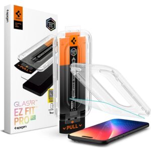 Spigen Glas.tR EZ Fit Pro Skärmskydd i härdat glas till iPhone 18 Pro/17/17 Pro/16 Pro