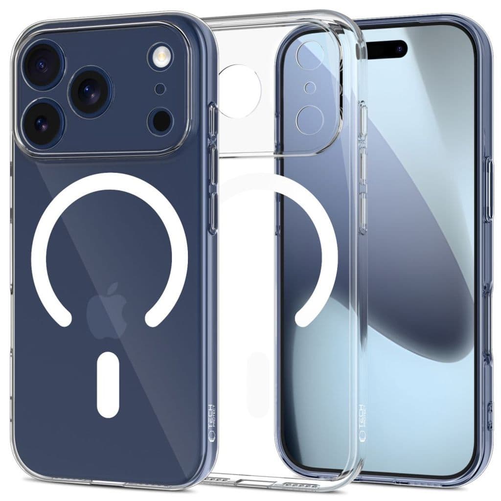 Tech-Protect FlexAir MagSafe Skal till iPhone 17 Pro Max - Transparent