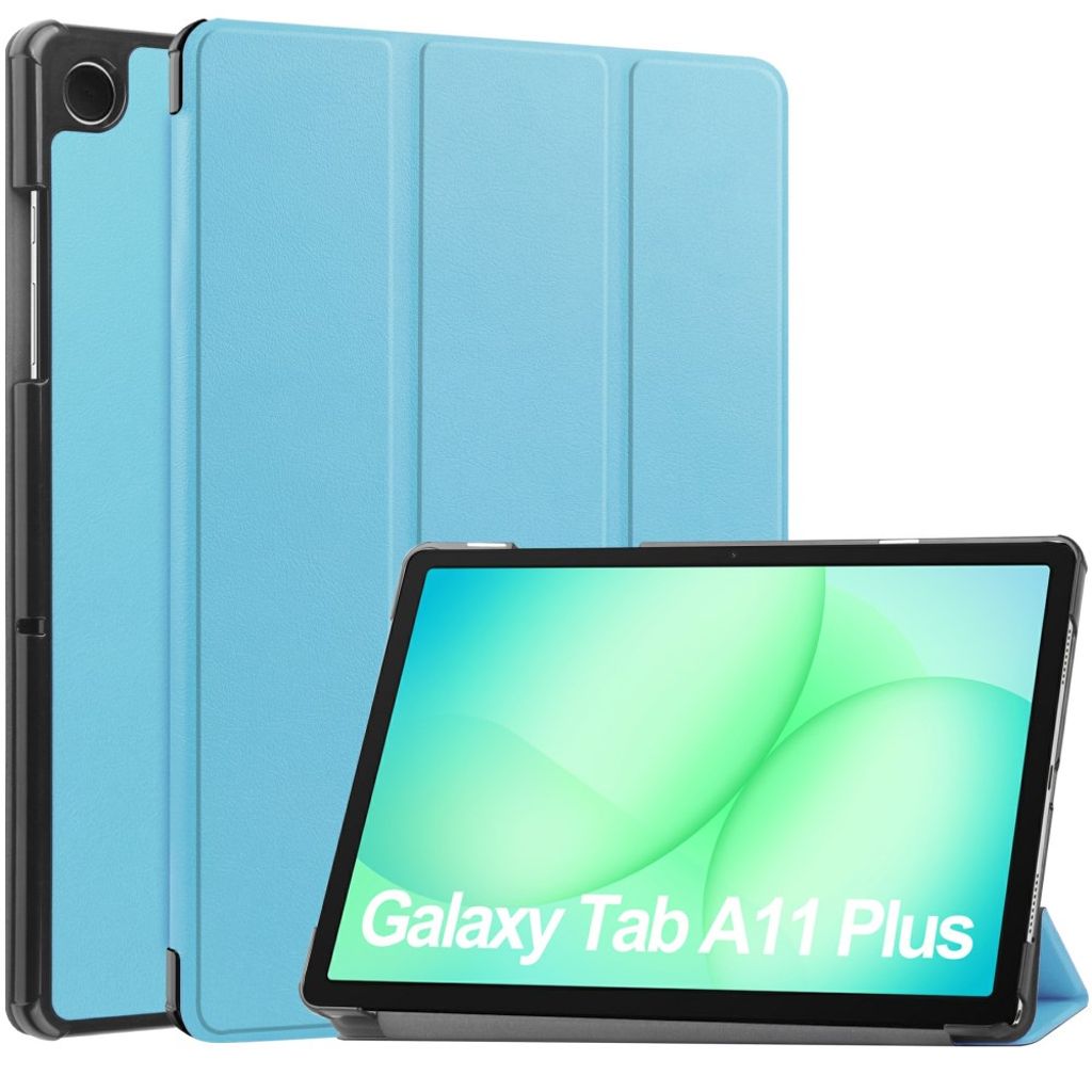 Samsung Galaxy Tab A11 Plus/A9 Plus fodral med ställ - Blå