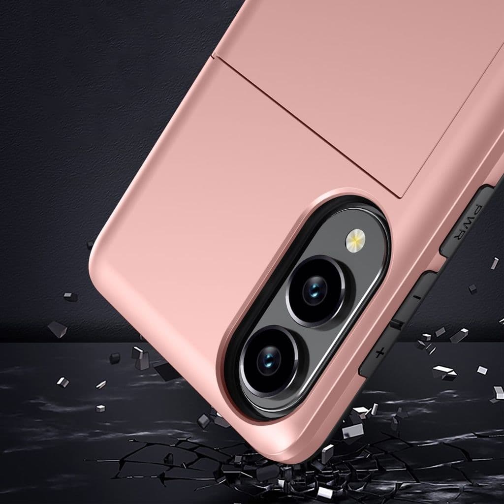 Samsung Galaxy S25 Edge Skal med Korthållare - Grå