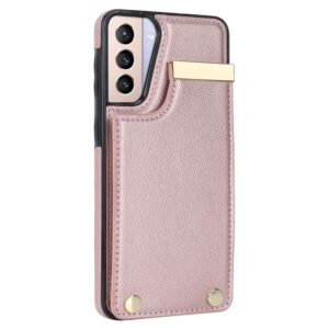 Samsung Galaxy S21 5G Skal med korthållare - Roséguld