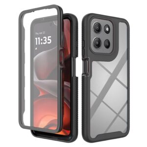 Motorola Moto E15/G15/G05 4G Skal med skärmskydd – Svart
