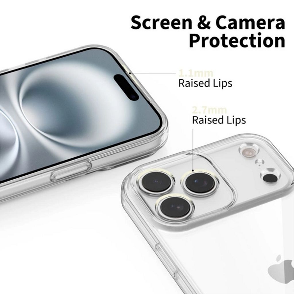 Tech-Protect FlexAir Skal till iPhone 17 Pro Max - Transparent - Bild 4