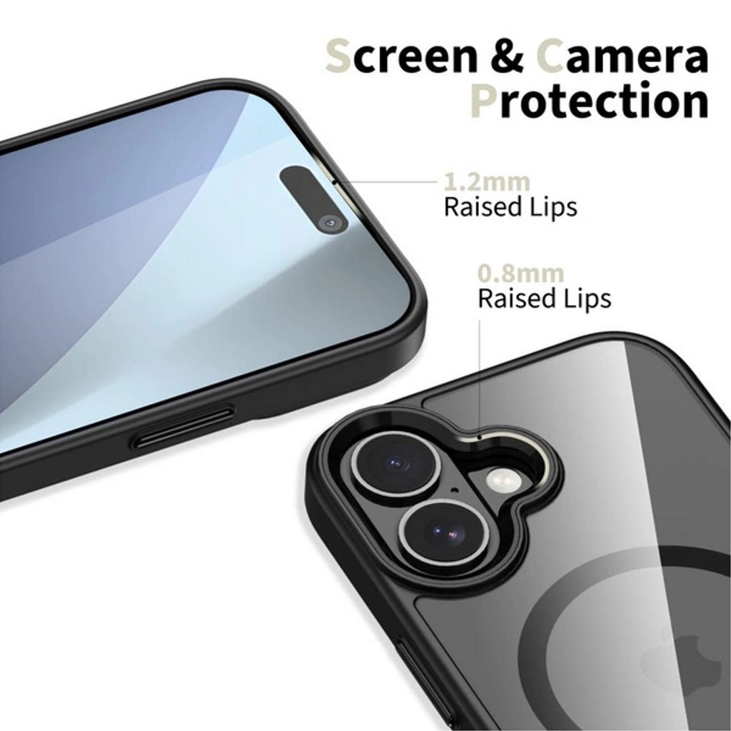 Tech-Protect MagMat MagSafe Skal till iPhone 17 - Svart/Transparent - Bild 2