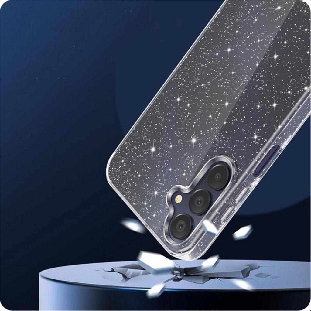 Tech-Protect Samsung Galaxy S25 Flexair Glitter Skal - Transparent - Bild 3