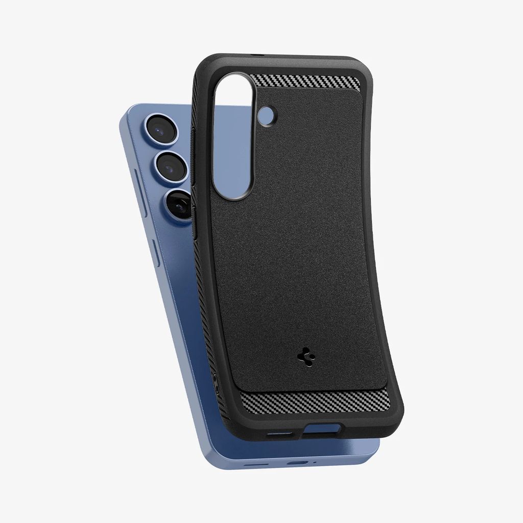 Spigen Samsung Galaxy S25 Rugged Armor MagFit Skal - Matt Svart - Bild 8