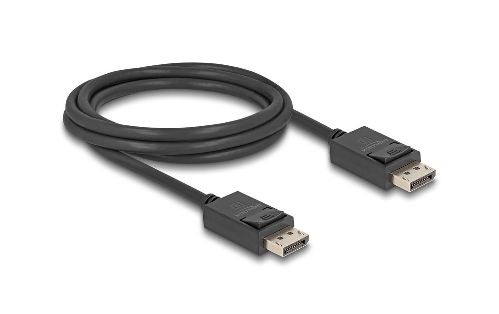 Delock DisplayPort-kabel 16K @ 30Hz / 8K @ 60Hz, 40 Gbps, 2m - Bild 2
