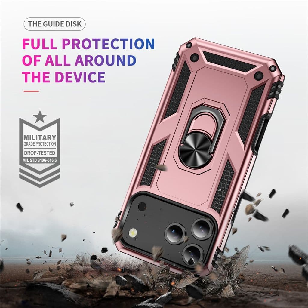 iPhone 17 Pro Skal Max med ringhållare - Roséguld - Bild 6