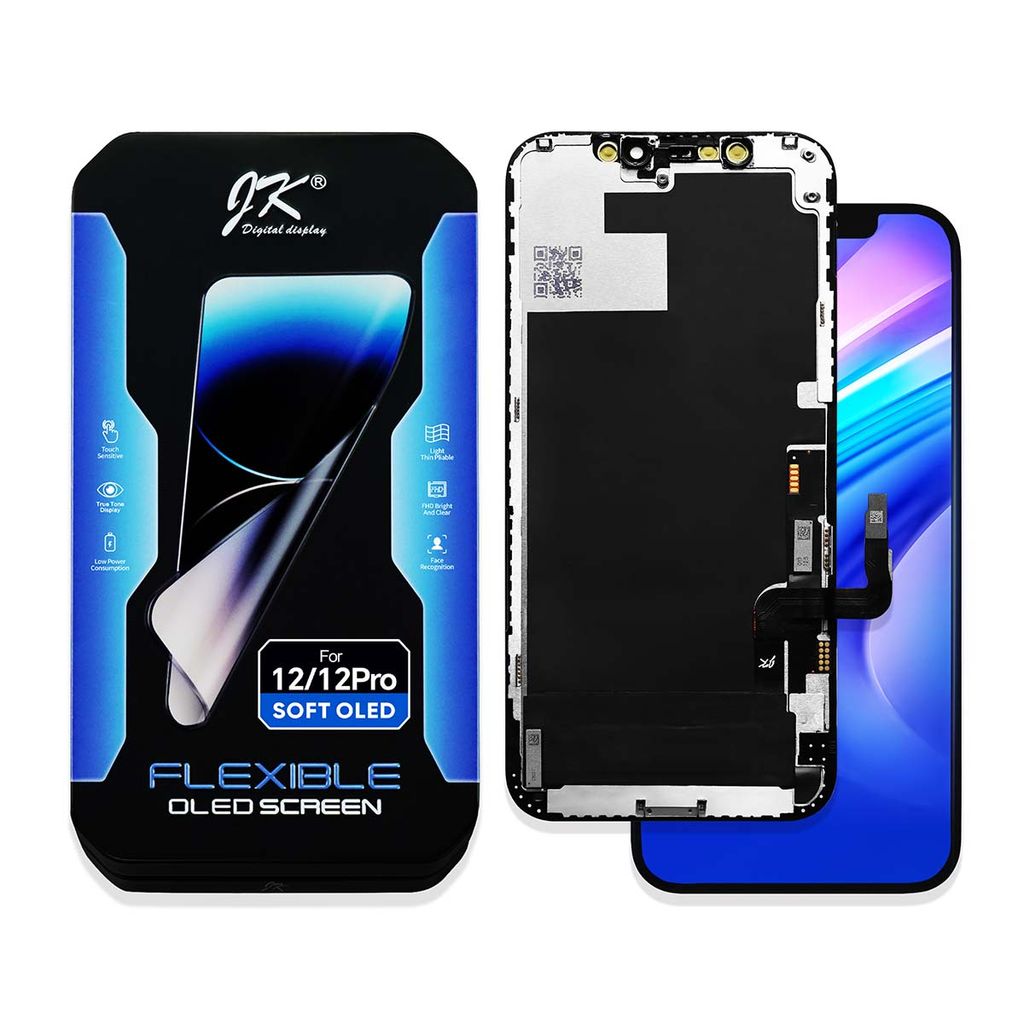 iPhone 12 /12 Pro Soft OLED Skärm – JK Premium