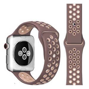 Apple Watch 38/40/41/42mm Silikonarmband - Brun