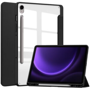 Samsung Galaxy Tab S10 FE/S9 FE Fodral med ställ och pennfack - Svart