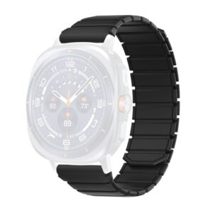 Samsung Galaxy Watch9/9 Classic/8/8 Classic Magnetiskt silikonarmband - Svart