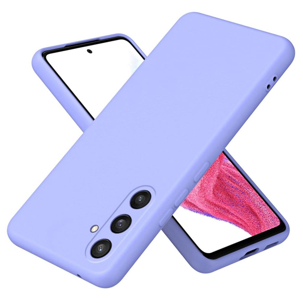 Samsung Galaxy S24 Plus mjukt silikonskal - Ljusblå