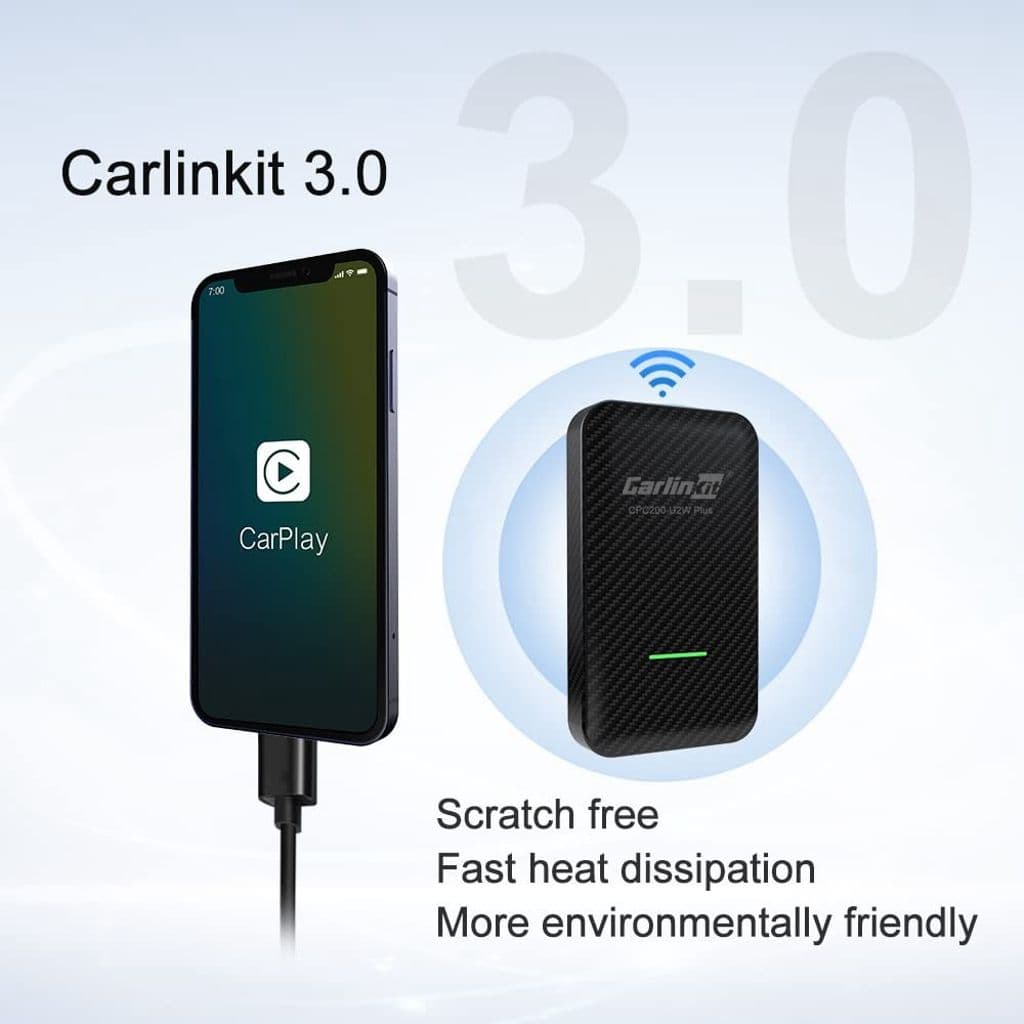 CARLINKIT Trådlös CarPlay Adapter - Svart