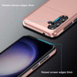 Samsung Galaxy A55 5G Skal med glidkortshållare - Marinblå