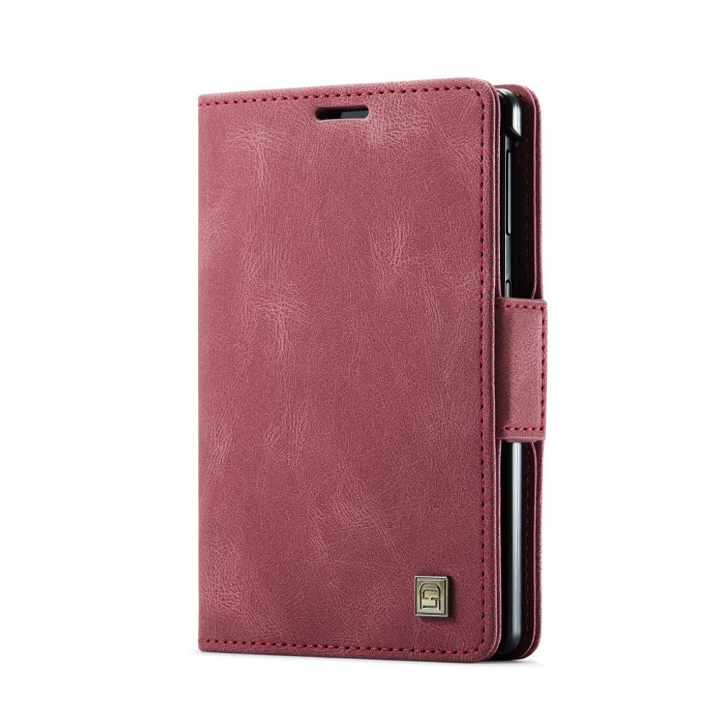 AUTSPACE Samsung Galaxy Z Fold8 Plånboksfodral i PU-läder med RFID-skydd - Röd