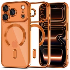 Tech-Protect MagFlex MagSafe Skal till iPhone 17 Pro - Transparent/Orange