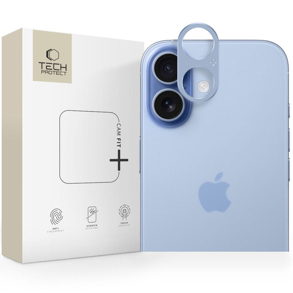 Tech-Protect Camfull Fit+ Linsskydd till iPhone 17 - Blå