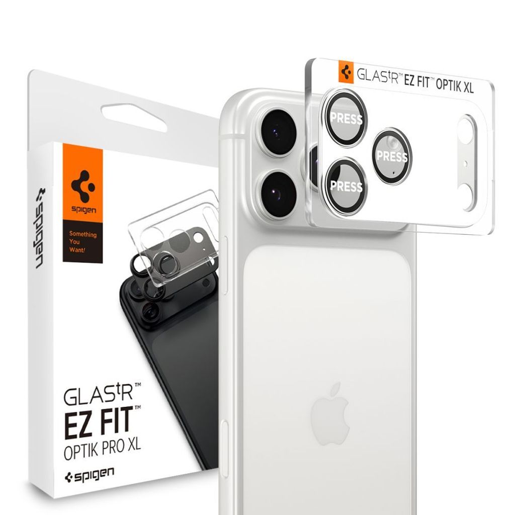Spigen Optik Pro XL iPhone 17 Pro Max Linsskydd - Silver