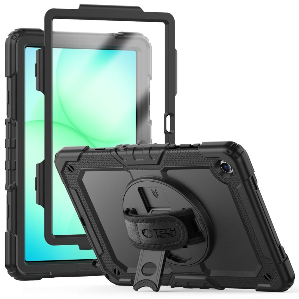 Tech-Protect Solid Fodral till Samsung Galaxy Tab A9 Plus/A11 Plus - Svart