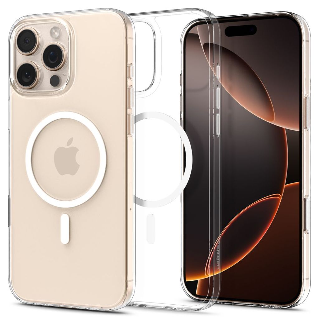 Spigen Thin Fit MagSafe Skal iPhone 16 Pro Transparent/Vit