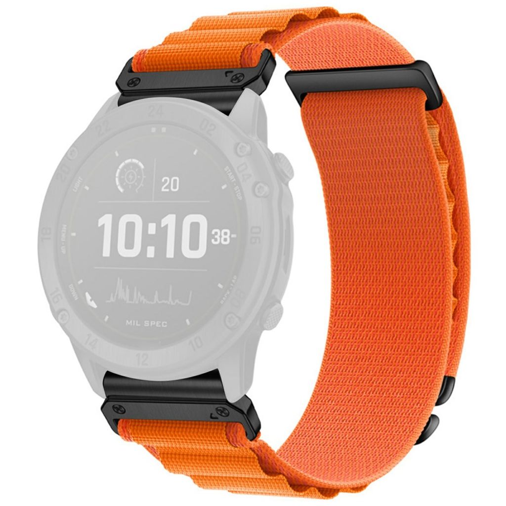 Garmin Fenix 8 Pro/Quatix 8/Tactix 8 47mm Nylonarmband - Orange