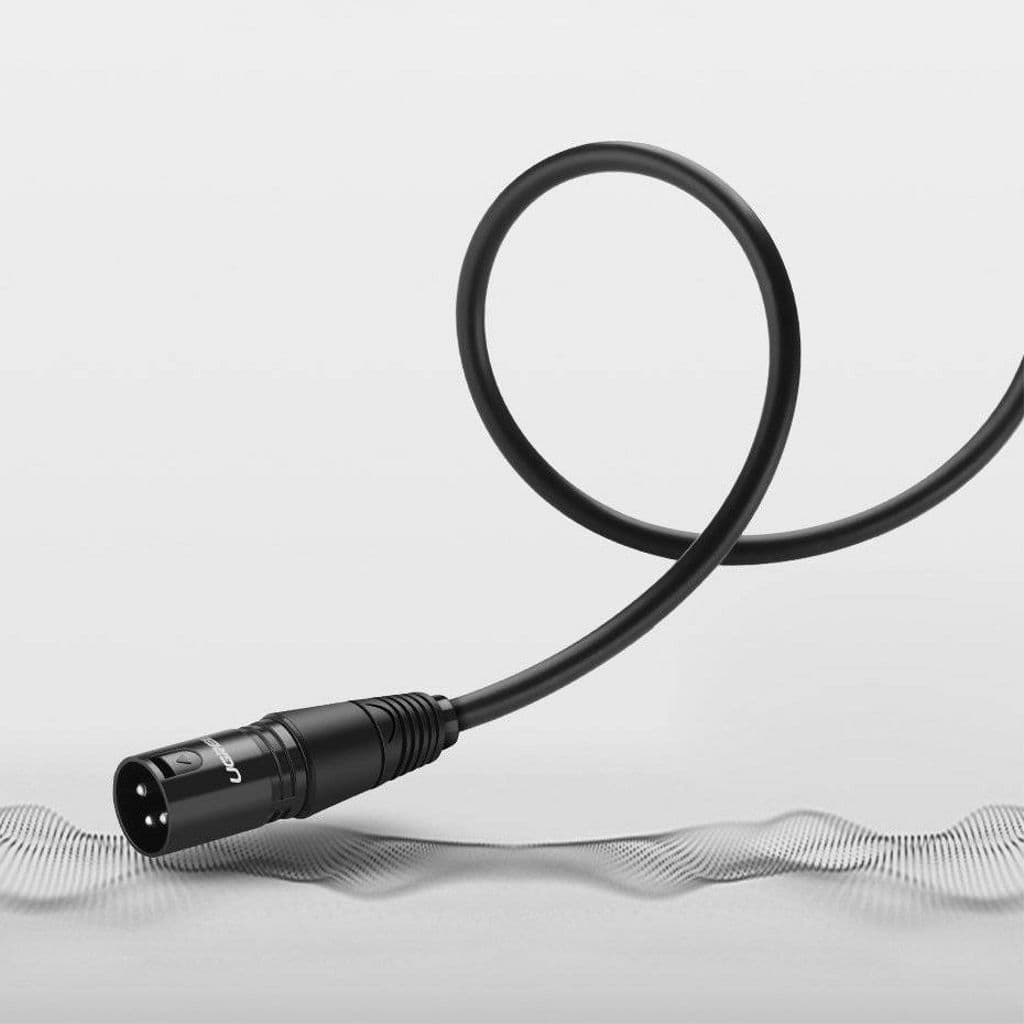 UGREEN XLR hane till hona mikrofonförlängningsljudkabel, 3m - svart - Bild 4