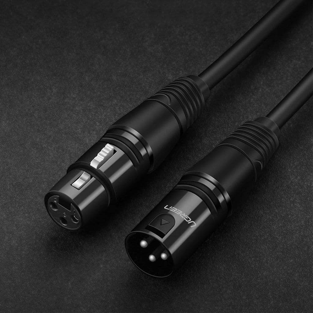UGREEN XLR hane till hona mikrofonförlängningsljudkabel, 3m - svart - Bild 7