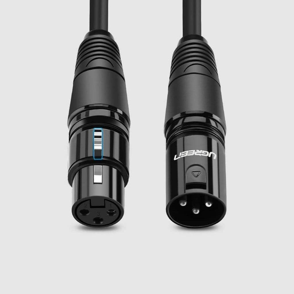 UGREEN XLR hane till hona mikrofonförlängningsljudkabel, 3m - svart - Bild 3
