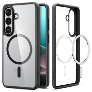 Spigen Ultra Hybrid MagSafe Skal till Samsung Galaxy S26 - Transparent Svart