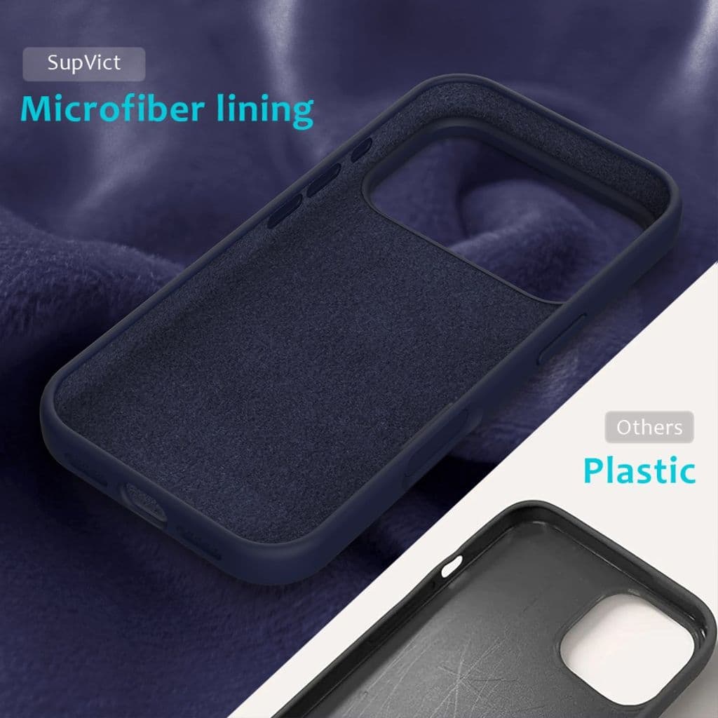 iPhone 17 Pro Silikonskal - Mörkblå - Bild 6