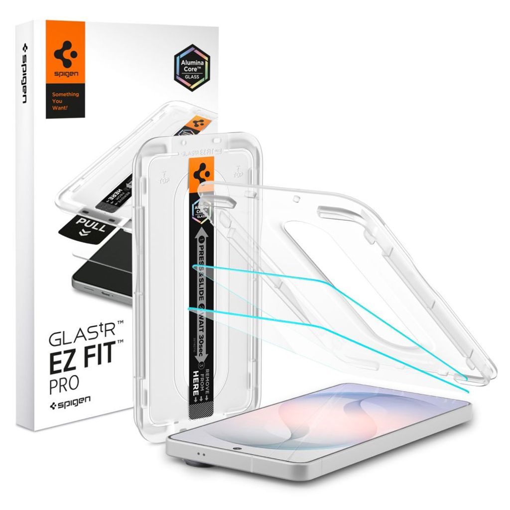 Spigen Glas.tR EZ Fit Pro Skärmskydd 2-pack Samsung Galaxy S26