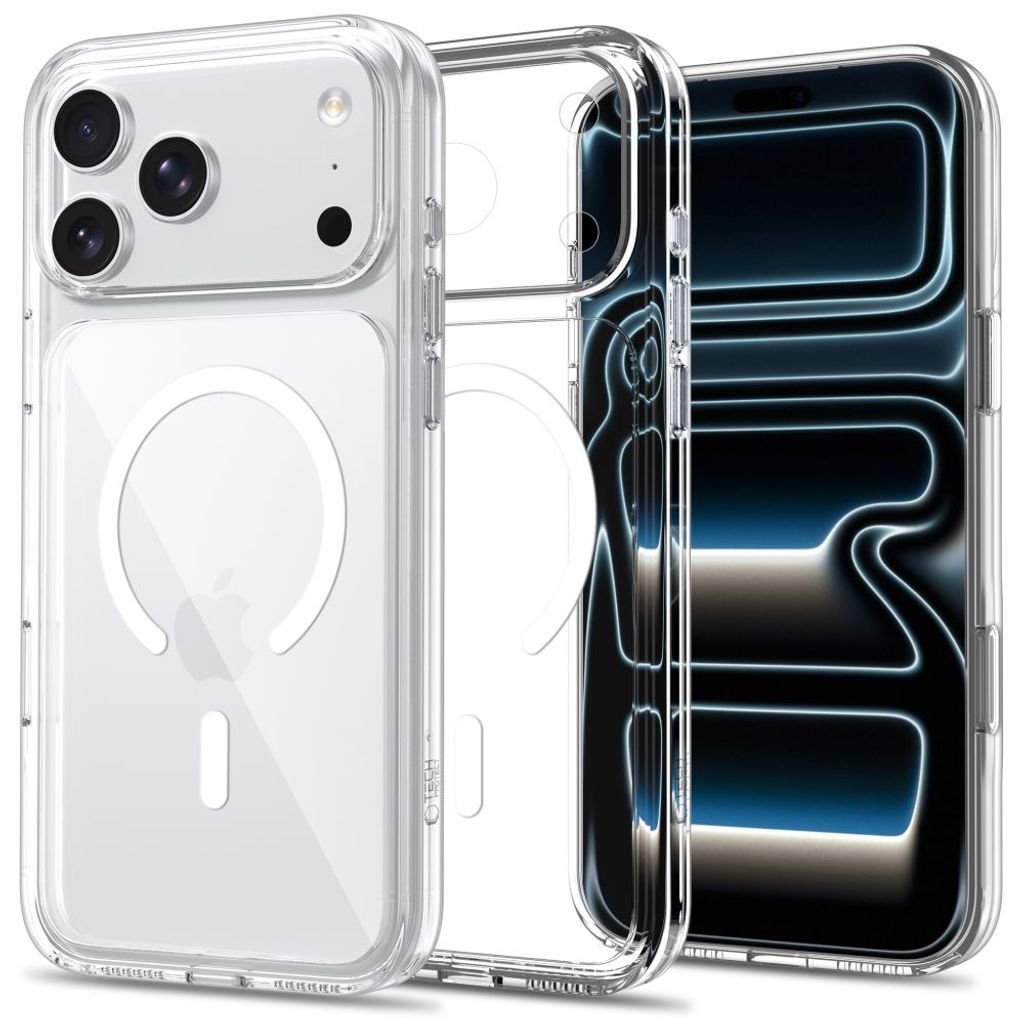 Tech-Protect FlexAir Hybrid CC MagSafe Skal iPhone 17/18 Pro Max - Transparent
