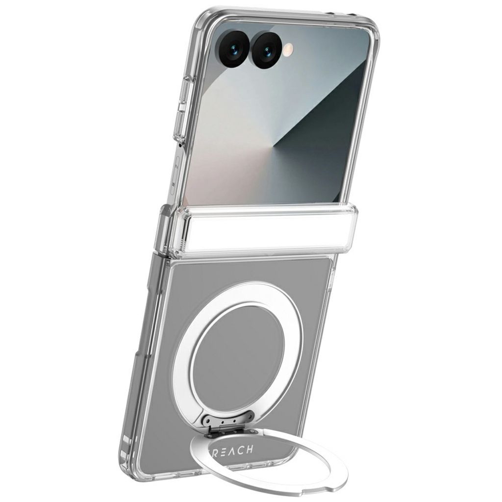 LEREACH Samsung Galaxy Z Flip8 MagSafe Skal med ställ - Transparent