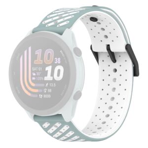 Garmin Forerunner 70/170/170 Music Silikonarmband - Cyan/Vit
