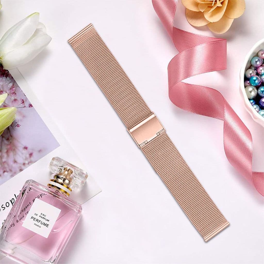 Galaxy Watch 4 Classic/Active Milanesiskt Klockarmband – Roséguld - Bild 4