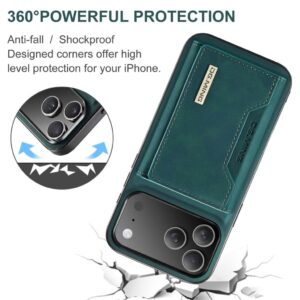 DG.MING iPhone 17 Pro Max Skal med Plånbok - Grön