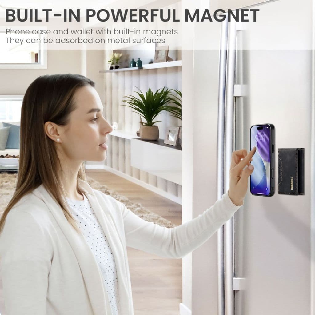 DG.MING iPhone 17 Pro Skal med Plånbok - Svart - Bild 7