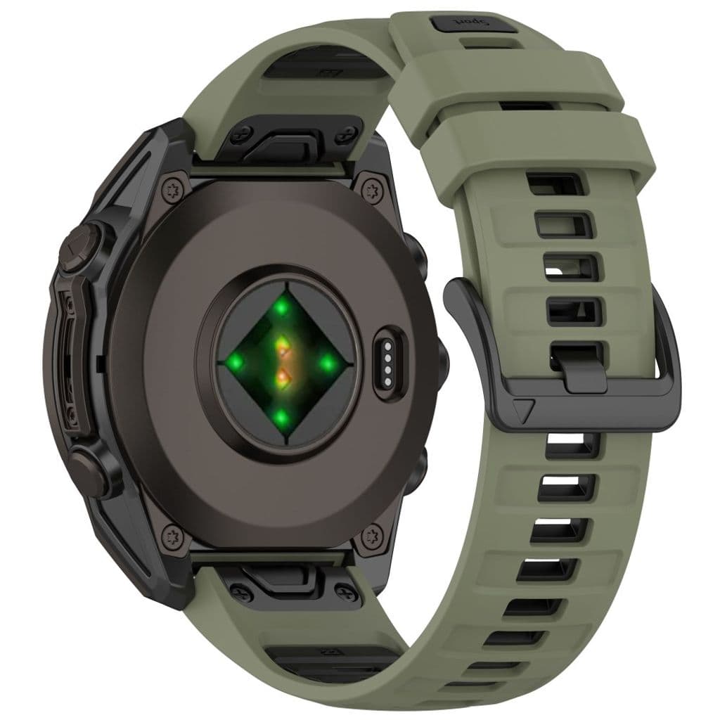 Garmin Fenix 8 43mm etc. Klockarmband - Grön, Svart